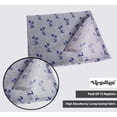 thumbnail image 3 of Vargottam Designer Cotton Canvas Napkins - Set of 12, 20-Inch, Blue Floral Design, Durable & Absorbent Cloth Napkins for Dining, Parties, and Home Decor - Machine Washable, 3 of 7