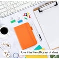 thumbnail image 2 of Feela Pocket Notebook Journals, Mini Cute Small Hardcover College Ruled Notepad Office Supplies, with 3 Black Pens, 3.5”x 5.5”, 3 Pack, A6, Solid Colors, Yellow, Orange, Emerald, 2 of 7