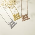 thumbnail image 3 of Personalized Triple Layer Custom Name Necklace Pendant Custom Made with 3 Names Gold ,Silver and Rose Gold, 3 of 4