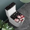 thumbnail image 2 of HELLHERO Toilet Top Cover Pack of 2 Elastic Fabric Machine Washable for Women, 2 of 8