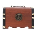 thumbnail image 1 of EeaseCA Wood Change Bank Money Box Wooden Piggy Bank Vintage Style Storage Case, 1 of 8
