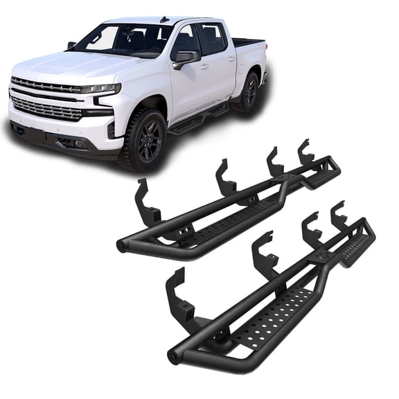 Running Boards Nerf Bars Compatible with 2019-2026 Chevy Silverado/GMC Sierra 1500 Crew Cab