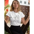 thumbnail image 2 of B&W Sketch Of Chow-Chow T-Shirt Women -Image by Shutterstock, Female Large, 2 of 4