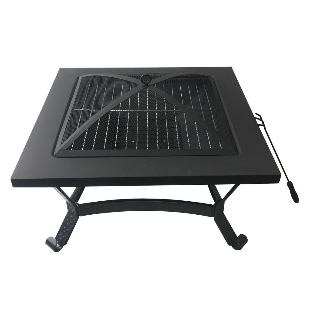 Gizmo Supply Outdoor Iron Firepit Table Patio Deck Backyard Heater Fireplace 28' Furniture by
