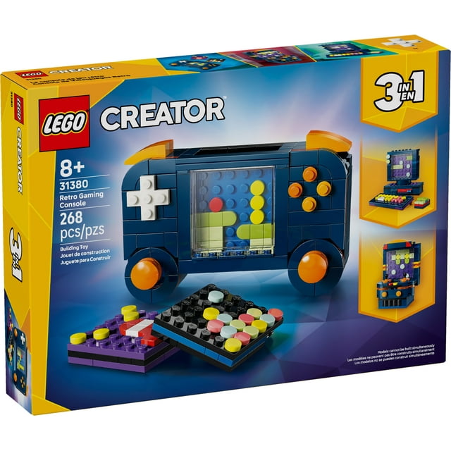 LEGO Creator 3 en 1 La Console de Jeu Rétro, Jouet de construction 31380
