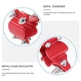 thumbnail image 4 of OULII 2Pcs Silver Motorcycle Chain Regulator for Enhanced Driving Safety, 4 of 5
