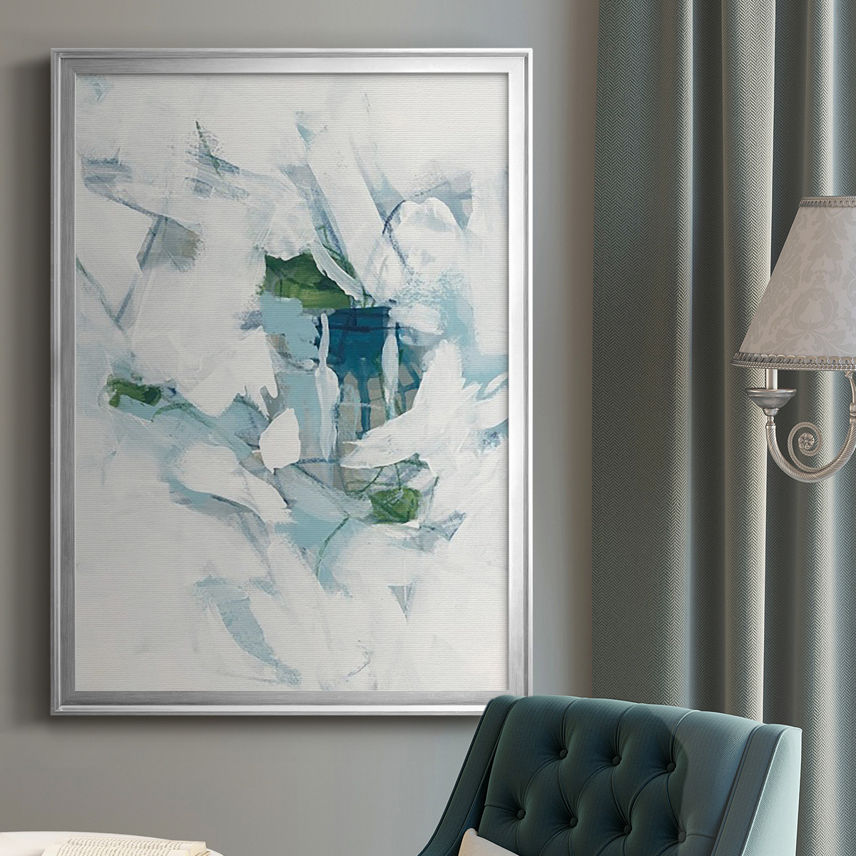 Ice Cavern III Premium Framed Print, in Gold, Black, or Silver - Ready to Hang
