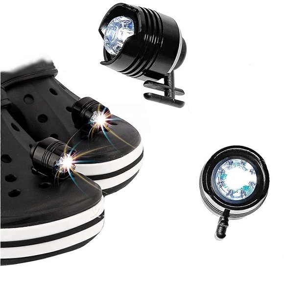 Rechargeable Croc Charms, Light Up Charm Accessories For Kids Boys Adults Men Women Shoe Charms Headlamps 2pcs