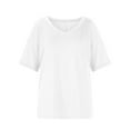 thumbnail image 5 of Timegard Tops for Women Summer Casual Loose Comfy Solid Color V Neck Stops Short Sleeve Basic Tee Shirts, 5 of 9