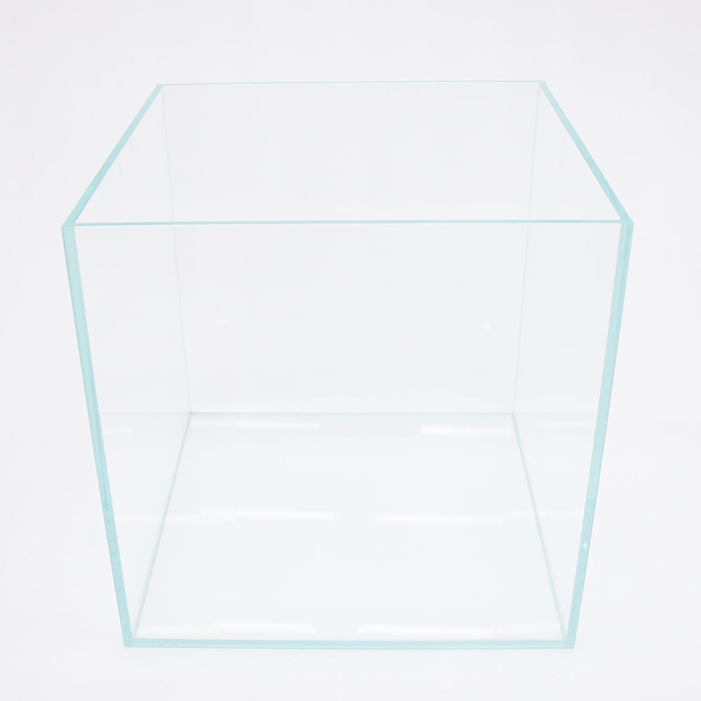 11.8*11.8*11.8IN Ultra-White Glass Fish Tank Square Bare Cylinder Commercial Home