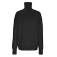 thumbnail image 7 of Sweaters For Women Turtleneck Ribbed Long Sleeve Pullover Oversized Loose Solid Color Sweater Jumper Tops, 7 of 7