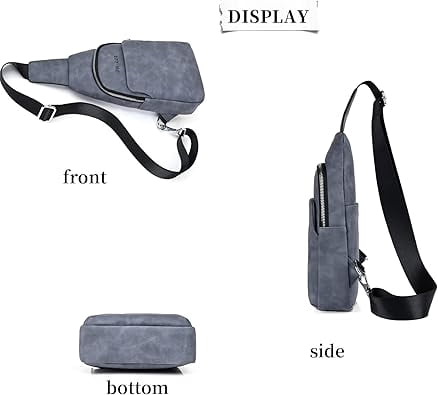 FSD.WG Men's Multi-Functional Sling Bag, Water-Resistant Crossbody Bag for Travel & Daily Use