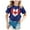X266 Blue, variant on Girls Clothes Canadian Flag Maple Leaf Graphic Tees Short Sleeve Crew Neck Summer Casual Canada Day Summer T Shirts For Girls Size 4-5 Years Red