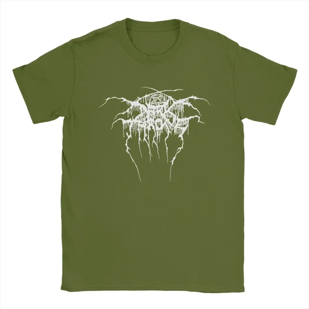 Camisetas novedosas de Darkthr Transilvanian Hunger para hombre, de algodón con cuello redondo, de manga corta y estampado de banda musical.