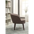 thumbnail image 4 of ACME Chaise d'Appoint Amari en Lin Gris Pierre, 4 of 4
