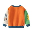 AOMPMSDX Boys Sweaters Cartoon Children's Knitted Sweater Shoulder