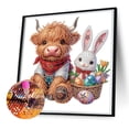 thumbnail image 2 of Kit Con Forma Especial Parcial 5D DIY Highland Yak 30x30cm, 2 of 7