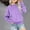 Purple, variant on Herrnalise Kids Boys Girls Toddlers Long Sleeve Sweatshirt Round Neck Pullover Casual Top Teen Girl Clothes(4-12 Years)