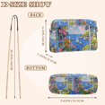thumbnail image 4 of FORMRS Women Crossbody Purse with Chain Strap Vegan Leather Shoulder Handbag, Pink Floral Window, 4 of 7
