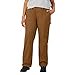 thumbnail image 2 of Dickies Women's Plus Size Relaxed Straight Carpenter Pant, Rinsed Brown Duck, 24, 2 of 4
