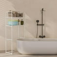 thumbnail image 1 of Feltree 2-Layer Over The Toilet Storage Rack, Bathroom Organizer Shelf for Toilet Paper, Shampoo, Towels, Space Saving Design, Sturdy Iron Construction, Easy to Assemble, 1 of 8