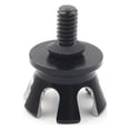 thumbnail image 5 of NS Imperial Crown Style Rear Seat Bolt Tab Screw Mount Black+White Fit Harley 996+, 5 of 6