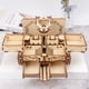 thumbnail image 4 of Rompecabezas de madera 3D Caja antigua Kit de modelo de bricolaje Autoensamblaje Transmisión mecánic Abanopi Artesanía de madera, 4 of 7