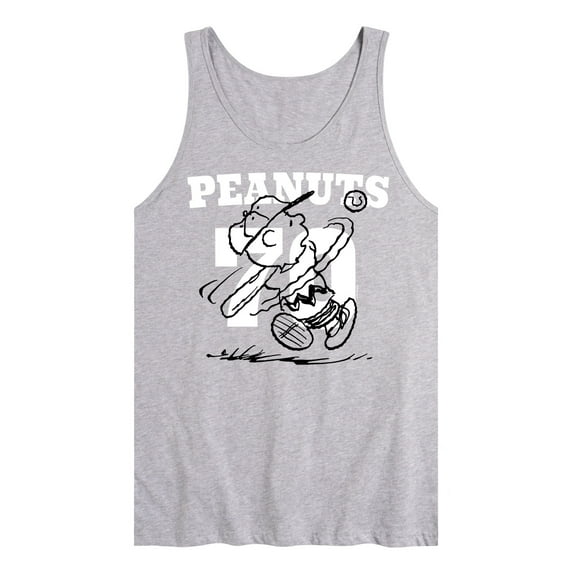 Peanuts - Peanuts 70 Charlie Brown Swing - Baseball - Men's Jersey Tank