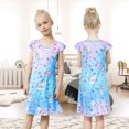 thumbnail image 6 of Sylfairy Girls Nightgowns, Unicorn Short Sleeve Sleepwear Nightie Nightgown Princess Pajama Dresses for 6-7 Girls, Star Unicorn, 6 of 7