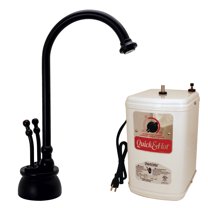 Westbrass Docalorah 10" 2-Handle Hot and Cold Water Dispenser with Heating Tank, Matte Black