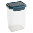 thumbnail image 2 of Transparent Airtight Food Storage Container Kitchen Pantry Organization Sealed Box with Locking Lids for Flour Sugar Dry Goods, UKHBMC | L, Blue, 2 of 3