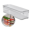 thumbnail image 3 of Abbracc Clear Food Storage Organizer Bin Vegetable Fruit Container Box for Fridge Pantry Rectangle, 3 of 9