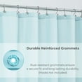 thumbnail image 5 of Light Blue Extra Long Waterproof Shower Curtain Liner 71x79 Inches, 5 of 7