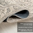 thumbnail image 4 of Nuloom Hillstone Collection Traditional Vintage Medallion Area Rug, 6' 7" x 9', Calantha Grey, 4 of 7