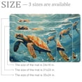 thumbnail image 2 of Sea Turtle Pattern Small Area Rug, Non-Slip Door Mat Indoor Floor Mat, Washable Kitchen Rug Entrance Door Mat for Bedroom Living Room, 2 of 7
