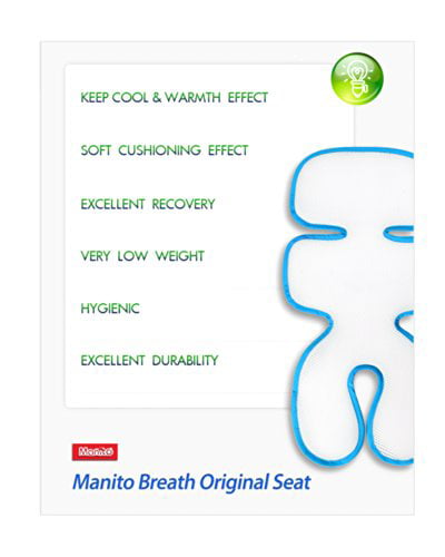 Beige Manito Breath Original 3D Mesh Seat Pad/Cushion/Liner for Stroller and Car Seat 