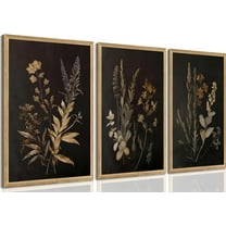 Colorful Watercolor Mountain Canvas Wall Art Set of 3 Boho Flower Picture Wall Decor Abstract Nature Landscape Artwork Paintings Posters Print for Living Room Bedroom Office 16x12In d