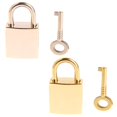 thumbnail image 2 of Mini candados cuadrados con candado personalizado antiguo con llave Vintage Wish Lock, 2 of 5