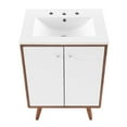 thumbnail image 6 of Modway Transmit 24" Bathroom Vanity in Walnut White, 6 of 10