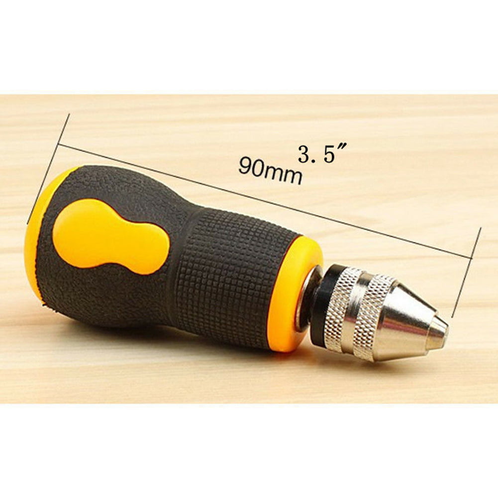 Micro Mini Portable Small Hand Drill + 10pcs Drill Bits Set Tool 0.8-3.0mm  