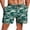 Blue Green Coconut Tree, variant on Mens Swim Trunks 7 inch Swim Shorts Board Short Bathing Suit with Mesh Liner Beach Shorts