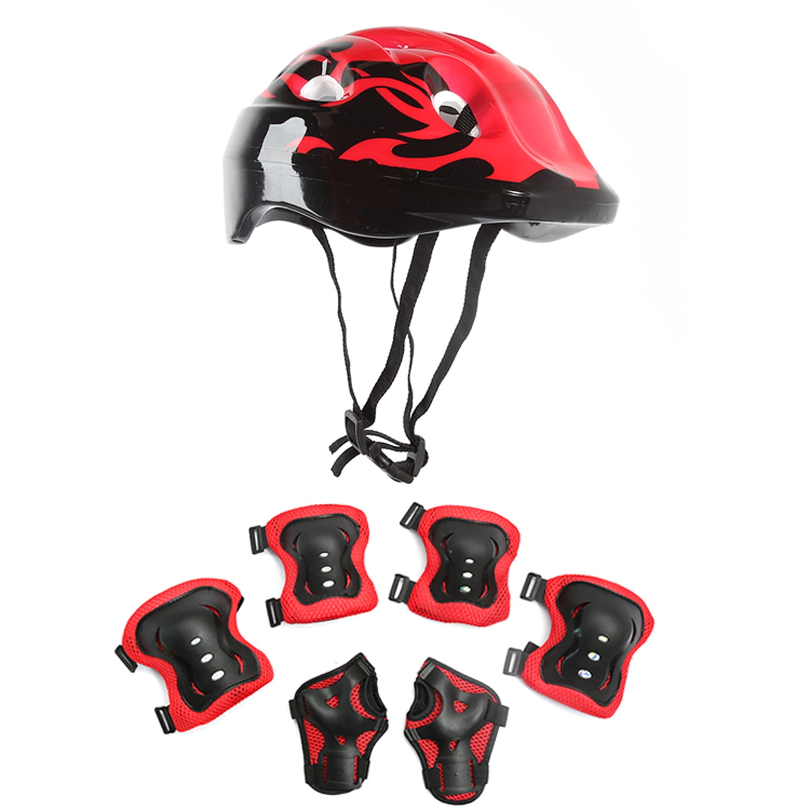 7pcs Kids Protector Swegway Gear Safety Helmet Children Knee Elbow Pad Kit 
