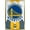 Gold Framed Version, variant on NBA Golden State Warriors - Logo 19 19 Wall Poster with Pushpins, 14.725" x 22.375"