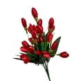 thumbnail image 2 of ddioayh Artificial Flowers Handmade Realistic Bouquet For Wedding Decor Home Decoration Floor Arrangements Disassemblable 7 Forks 36cm Length, 2 of 6