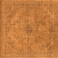 thumbnail image 1 of Ahgly Company Indoor Square Oriental Orange Industrial Area Rugs, 7' Square, 1 of 4