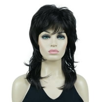 Lydell Long Shaggy Layered wig, Natural Straight Wavy Shags Wig, Soft Syhthetic Hair,