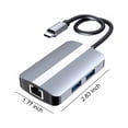 thumbnail image 3 of Usb Hub 3.0 Hubs & Usb Gadgets Usb Hub 5-In-1 Hub Usb 3.0 1-To-4 Notebook Phone Tablet Type-C Distributor Usb Expansion Direct Identification Card Usb Hub Splitter, 3 of 9