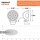 thumbnail image 4 of Faro Led Redondo Osram 3 Pulgadas, 4 of 7