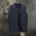 thumbnail image 5 of Xdegoge Mens Lightweight Puffer Vest Collarless Quilted Sleeveless Down Alternative Jacket with Snap Buttons and Pockets Casual Fall Winter Warm Outerwear, 5 of 5