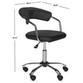 thumbnail image 4 of Safavieh Pier Desk Office Chair, White, 4 of 6